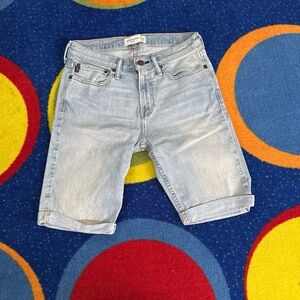 abercrombie kids Light Blue Denim Shorts